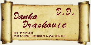 Danko Drašković vizit kartica
